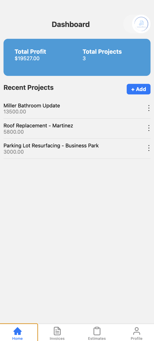 Project Tracking screenshot